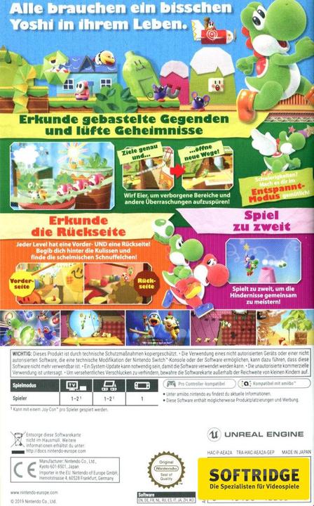 Immagine prodotto Nintendo Yoshis Crafted World (Switch, DE)