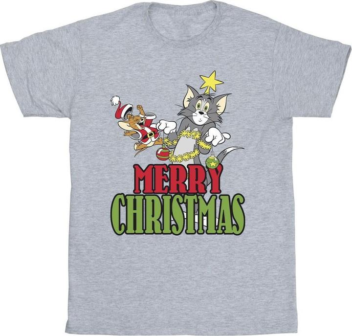 Immagine prodotto Tom & Jerry Merry Christmas Baubles Maglietta Ragazzi (104)