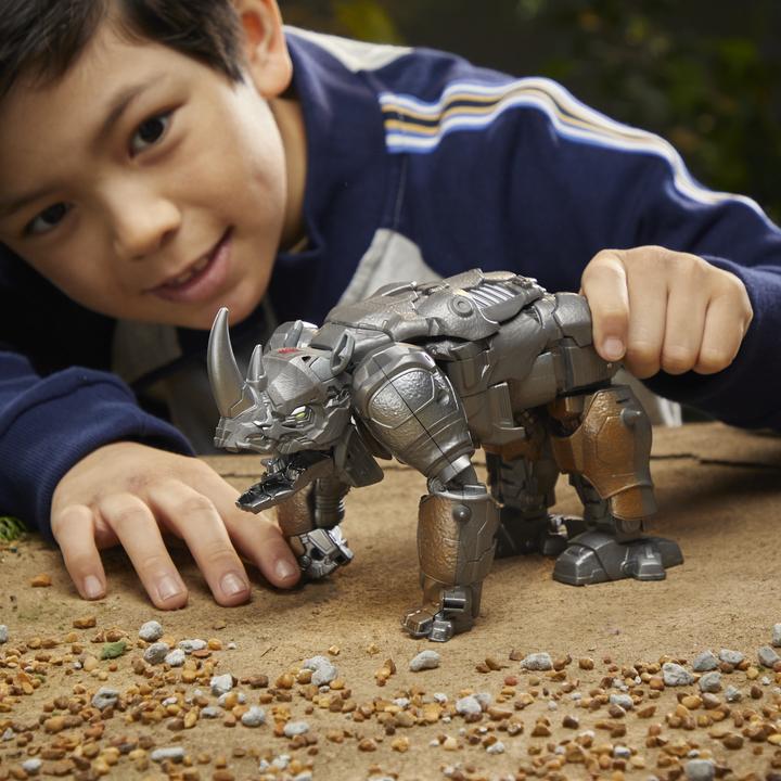 Actual product image Transformers Rise of the Beasts Smash Changer Rhinox