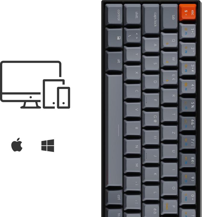 Produktbild Keychron K6 (CH, Kabelgebunden, Kabellos)