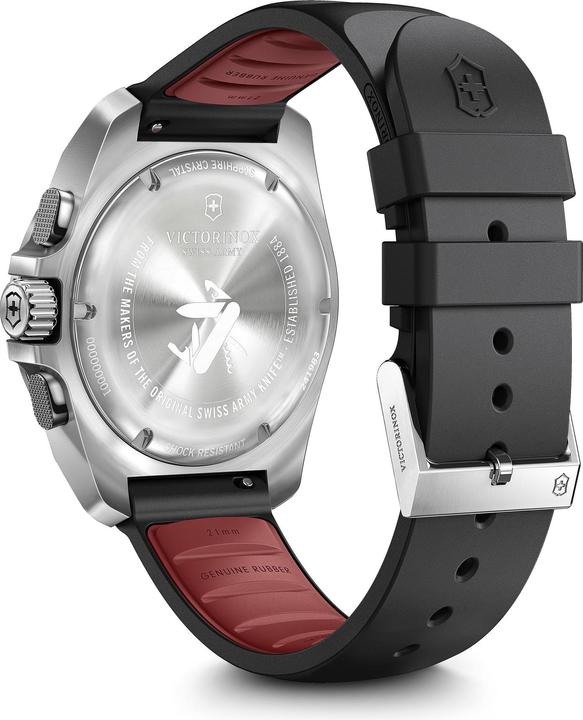 Immagine prodotto Victorinox I.N.O.X. Chrono 43, SIR, quadrante BLK, cinturino in gomma BLK (Cronografo, Orologio sub, 43 mm)