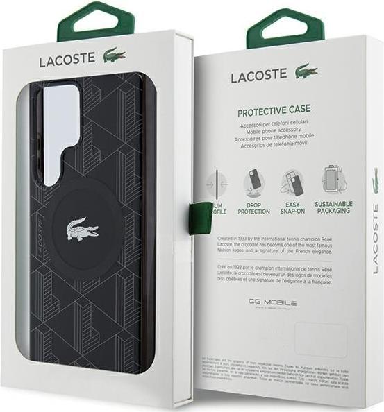 Produktbild Lacoste LCHMS24LUBSK S24 Ultra S928 czarny/black hardcase IML Blend Monogram MagSafe (Samsung Galaxy S24 Ultra)