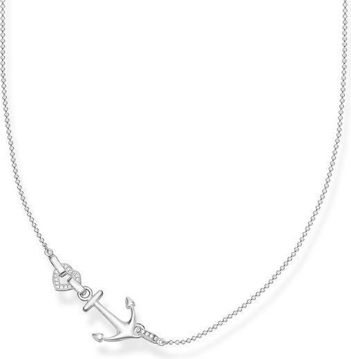 Thomas Sabo Halskette Anchor with Heart (925er Silber, 45 cm)