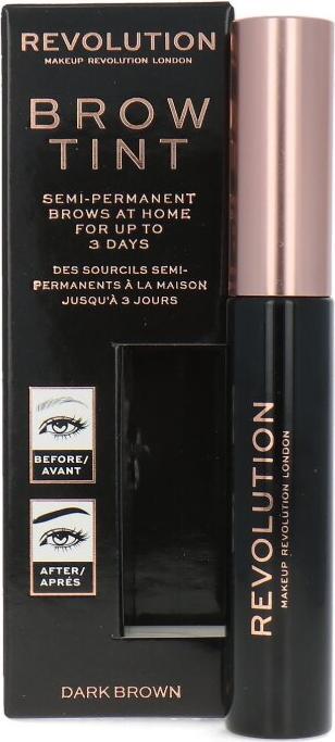 Actual product image Makeup Revolution Eyebrow Tint Dark Brown 6ml