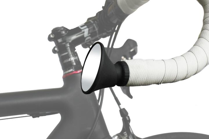 Actual product image No Name Rear view mirror oval mounting on road bike handlebar 16 - 21mm
