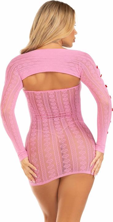 Produktbild Leg Avenue Kleid Herz & Schleifen Rosa Einheitsgrösse (One Size)