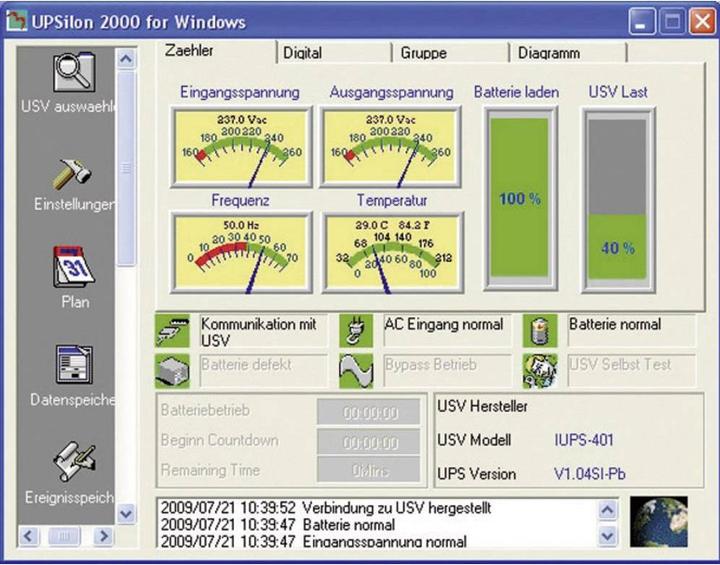 Actual product image Bicker Elektronik UPS PC Installation USB 400 VA (400 VA)
