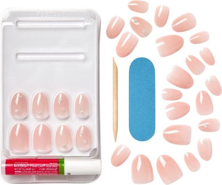 Produktbild KISS Nails - Ks Bare-but-better Premium Nails - Slay (Kunstnägel, Nude)