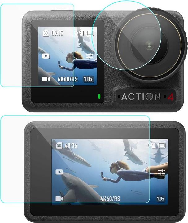Actual product image Sunnylife 3 in 1 armoured glass set (Osmo Action 4)