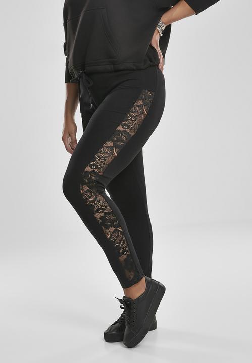 Actual product image Urban Classics Ladies Lace Striped Leggings (XL)