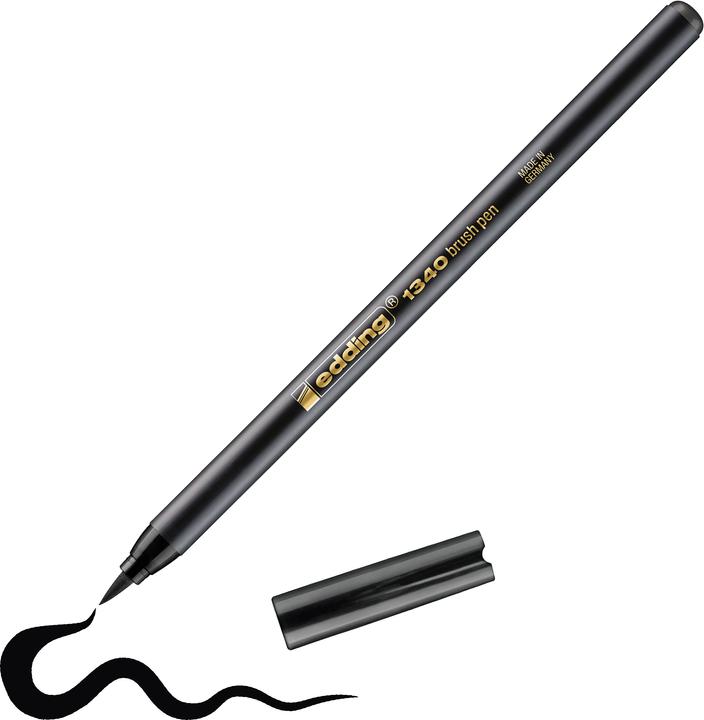 Produktbild Edding Brushpen 1340 (Schwarz, 1 x)