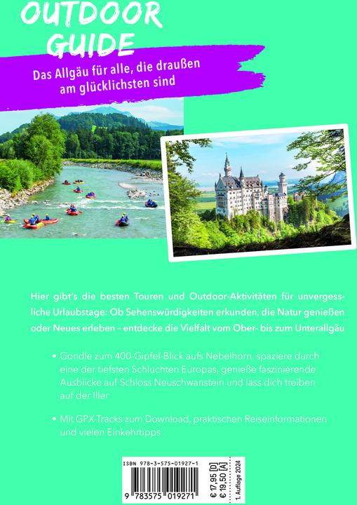 Produktbild OUTDOOR GUIDE Reiseführer Allgäu (Deutsch, Barbara Kettl-Römer, 2024)