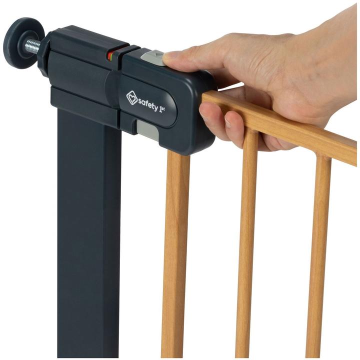 Actual product image Safety 1st - SF1 Easy Close - Metal Wood Effect - 73-80cm, extendable to 136cm (73 cm)