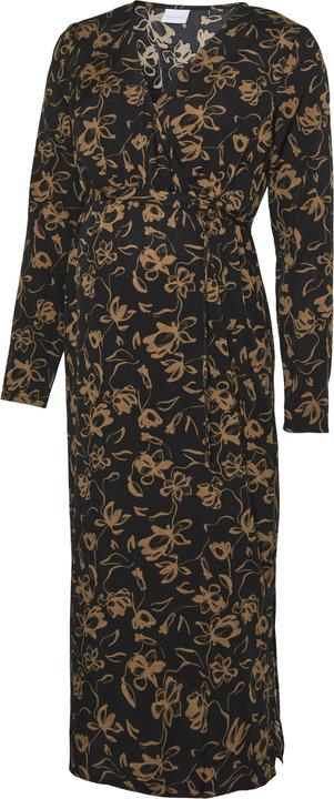Image du produit Mamalicious Coupe normale Col en V Manches étroites Robe midi (L)