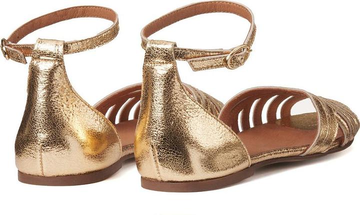 La Redoute Collections Ledersandalen mit Knöchelriemen
