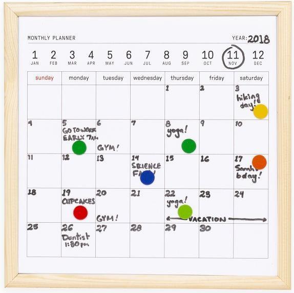 Actual product image Kikkerland Mini Calendar