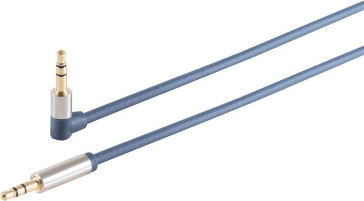 Produktbild Shiverpeaks S/CONN maximum connectivity Home-Cinema Verchromter Metall-WINKEL-Klinkenstecker 3,5 mm und verchrom (1.50 m)