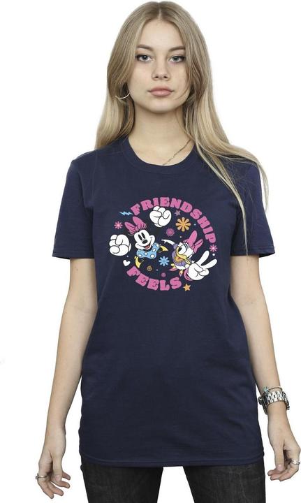 Actual product image Disney Womens/Ladies Minnie Mouse Daisy Friendship Cotton Boyfriend T-Shirt (XL)