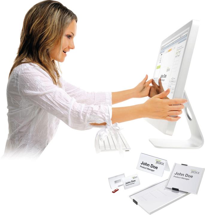 Actual product image Durable Badgemaker insert labels for name tags
