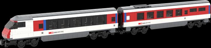 Produktbild Mobabricks SBB InterCity Ergänzungsset (LEGO City kompatibel)
