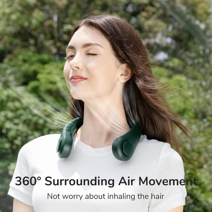 Actual product image Jisulife Portable neck fan