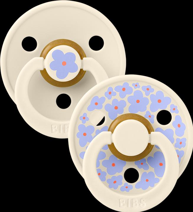 Actual product image Bibs Sucette Studio Colour 2 PACK Latex Round 6-12m Jasmine Ivory Mix (2 x, 6 - 12 M.)