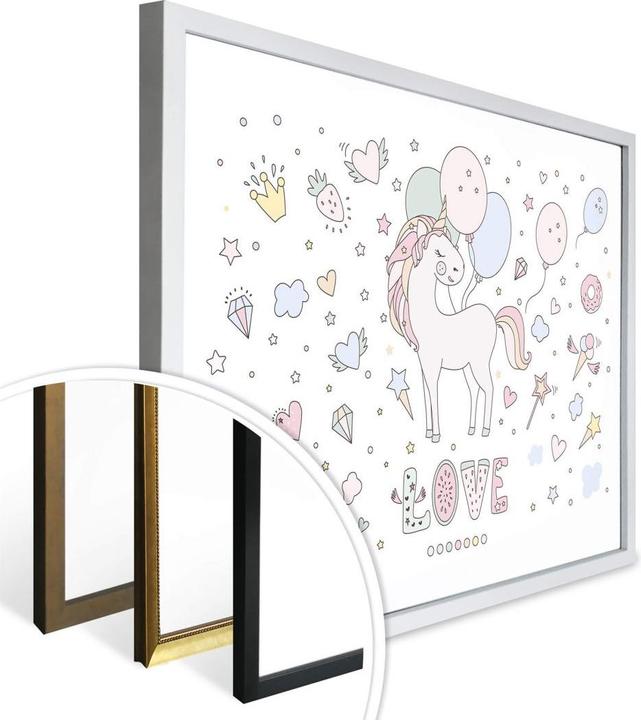 Produktbild Trenddeko Kvilis - Unicorn Love - Einhorn Ballon-Fete (60 x 50 cm)