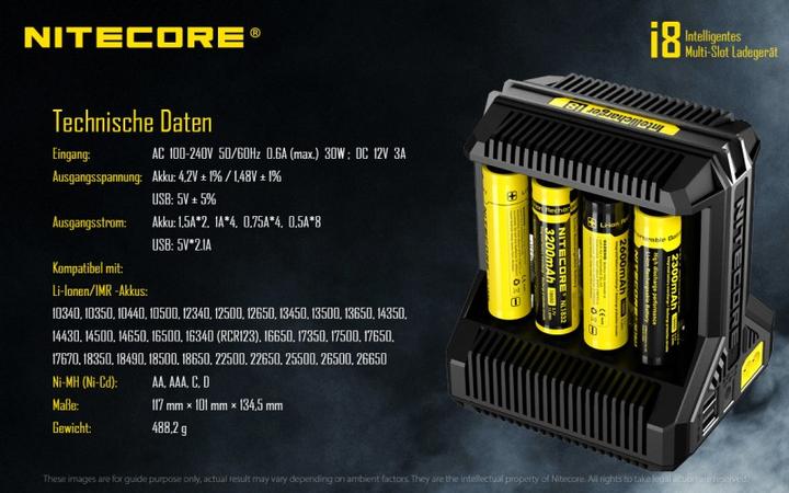 Produktbild Nitecore i8 (1 Stk., AA, Ladegerät ohne Akku)