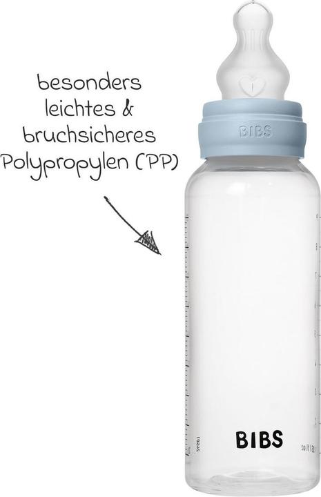 Immagine prodotto Bibs Bottiglia anticolica in silicone 270 ml a flusso medio per bambini blu (270 ml)