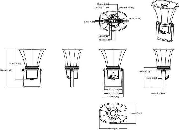 Actual product image Axis C1310-E MK II NETWORK HORN (Protective film)