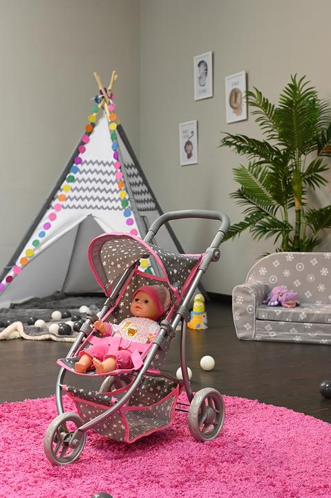 Produktbild Knorrtoys Puppenbuggy Jogger Lio - Star grey