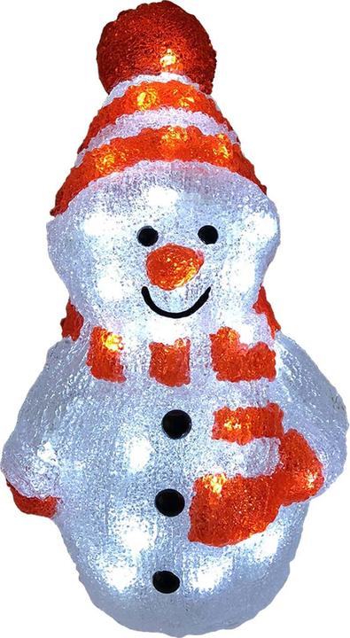 Actual product image Mojawo XXL acrylic snowman 96 LEDs cold white outdoor lighting