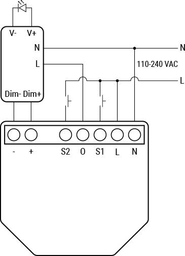 Actual product image Shelly Dimmer 0/1-10V PM Gen3 (Dimming actuator)