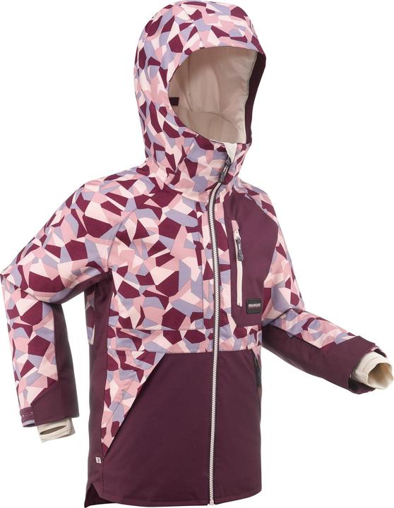 Wedze Snowboardjacke Kinder - SNB 500 Camouflage lila