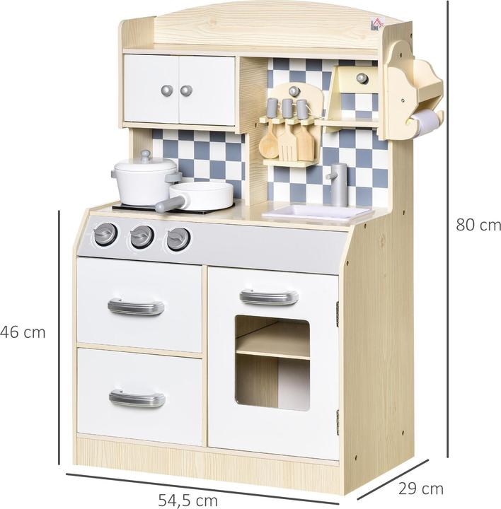 Immagine prodotto Homcom Cucine per bambini con accessori per cucinare