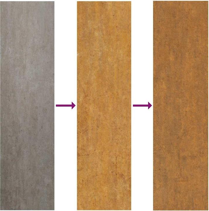 Actual product image VidaXL Garden gate 105x130 cm Weatherproof steel track design Fence gate