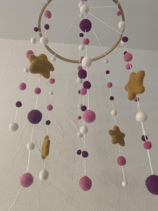 Actual product image sense&purpose Mobile Felt Pink/Purple