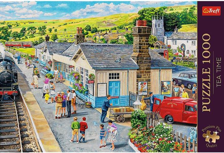 Immagine prodotto Trefl Puzzle Premium Plus 1000 - Stazione ferroviaria (1000 pezzi)