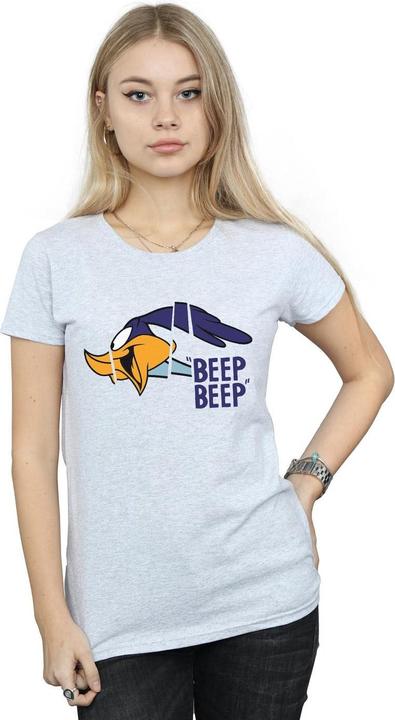 Actual product image Looney Tunes Womens/Ladies Beep Beep Road Runner Cotton T-Shirt (XL)