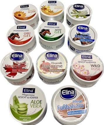 Elina Feuchtigkeitsspendende Gesichtscreme mit Pferdebalsam Fussbalsam Hautcreme - Verschiedene Düfte