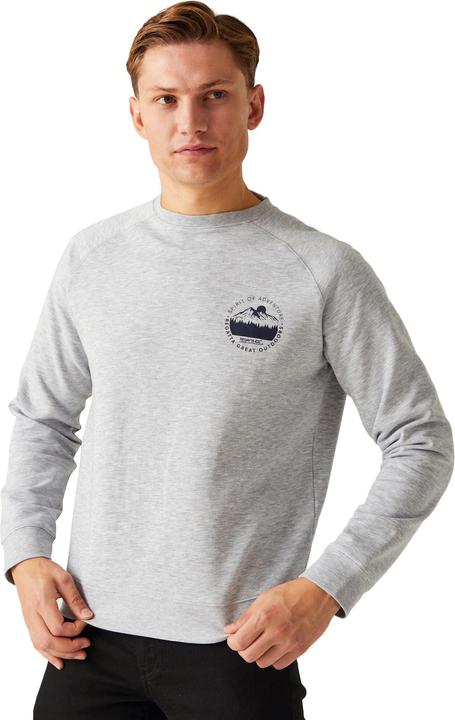 Actual product image Regatta Mens Nithsdale Mountain Crew Neck Crop Sweatshirt (XL)