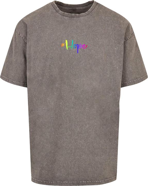 Immagine prodotto Merchcode Maglietta Hope Rainbow Acid Washed Heavy Oversized - 112853 (M)