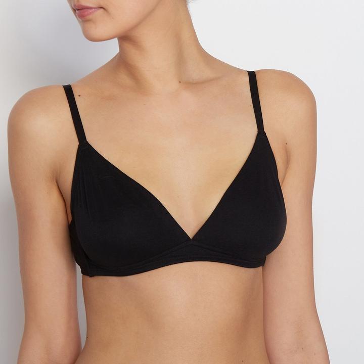 Produktbild La Redoute Collections Unifarbener Triangel-BH Cottone (65 A)
