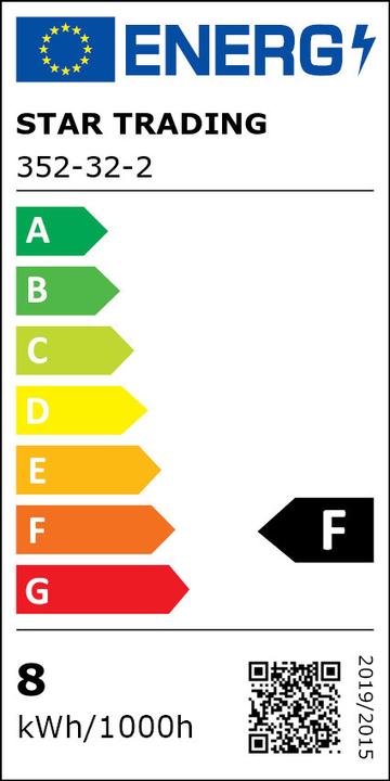 Label énergétique Star Trading Ampoule LED E27 A60 Clear (E27, 8 W, 810 lm, 1 x, F)
