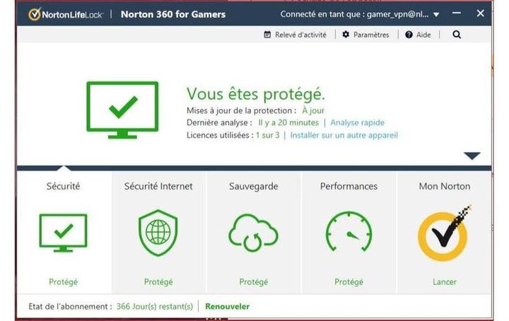 Actual product image Norton 360 for Gamers (1 User, 3 Devices/Users, 12 months)