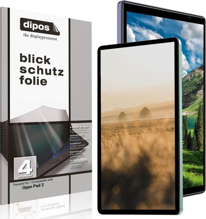 Actual product image Dipos Privacy Screen Protector 4-Way Privacy-Filter (1 Piece, Oppo Pad 2)