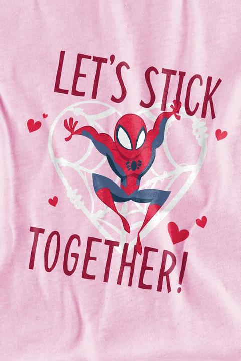 Actual product image Spiderman Childrens/Kids Stick Together Valentine's Day T-Shirt (152, 158)