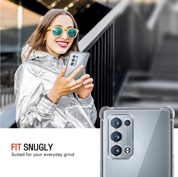 Immagine prodotto Screenguard Oppo Reno6 Pro 5G Custodia Crystal Soft Airbag Bumper (Oppo Reno 6 Pro 5G)