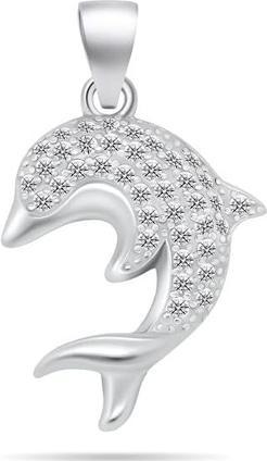 Actual product image Brilio Silver - Decent silver pendant Dolphin PT125W