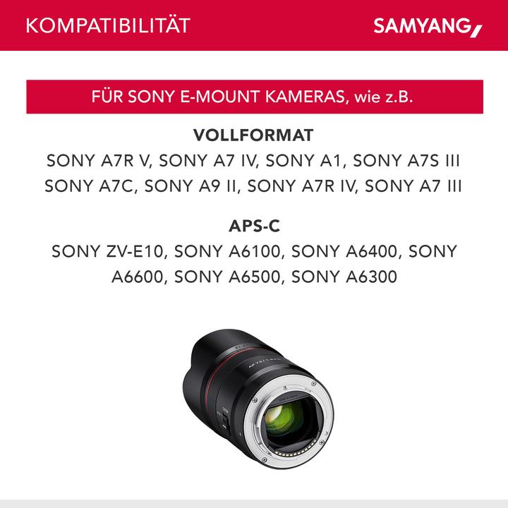 Actual product image Samyang AF 75mm f/1.8 FE, Sony E (Sony E, full size)